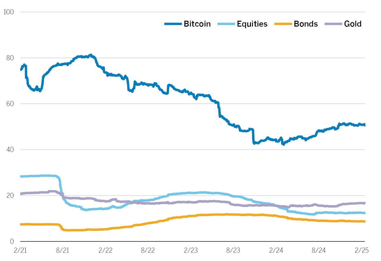 Volatility comparison chart