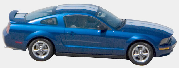 Mustang Car Side View