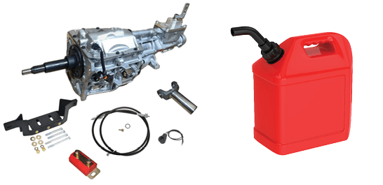 Transmission Kit for your Mustang plus Five Gallons of Gas