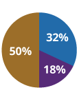 Conservative pie chart