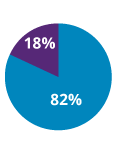 Growth pie chart