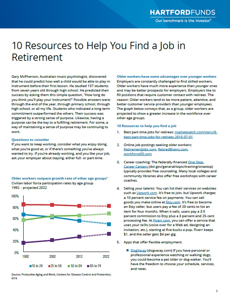 10 Resources to Help Find a Job in Retirement 