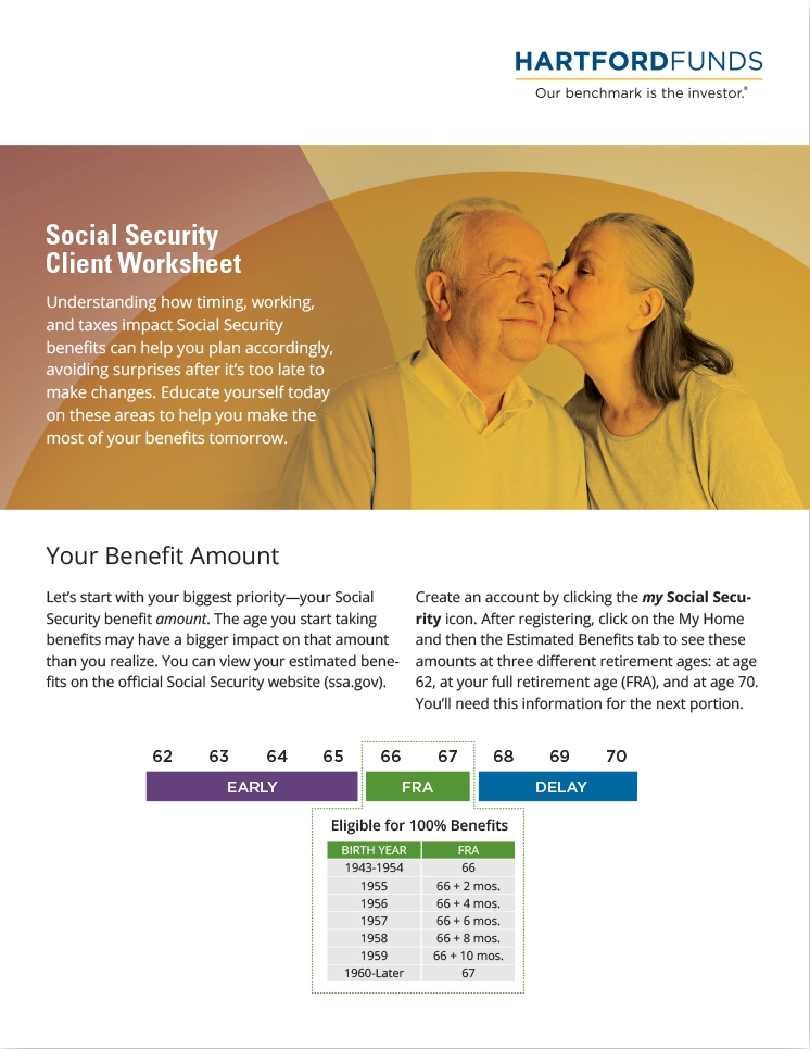 Social Security Client Worksheet